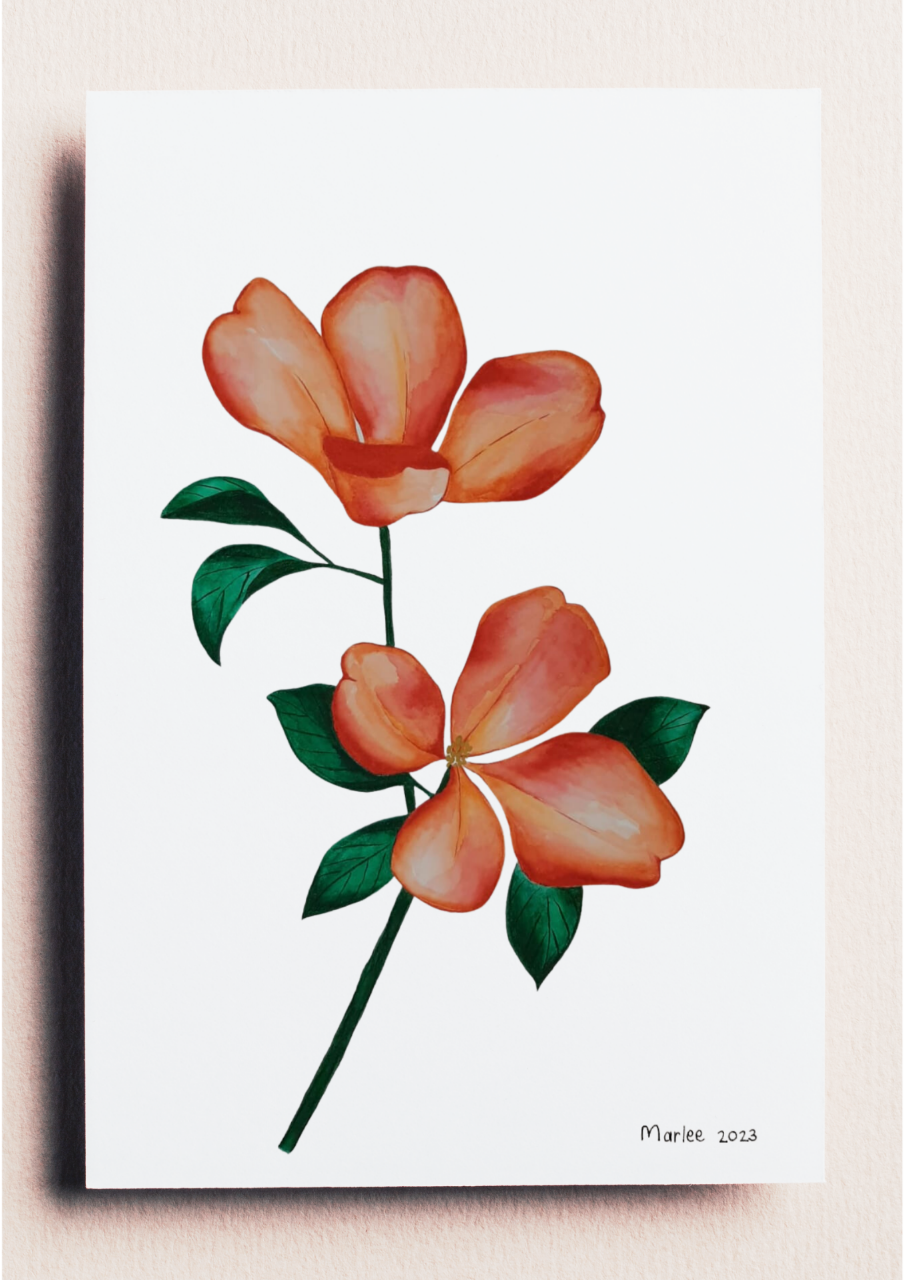 Picture of Bloom Boldly A4 - Watercolour Painting