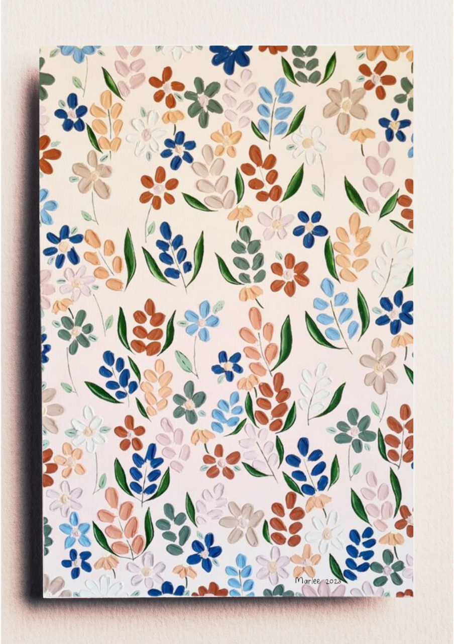 Picture of Field of Spring 1 A1 Equivalent - Textured Acrylic Painting